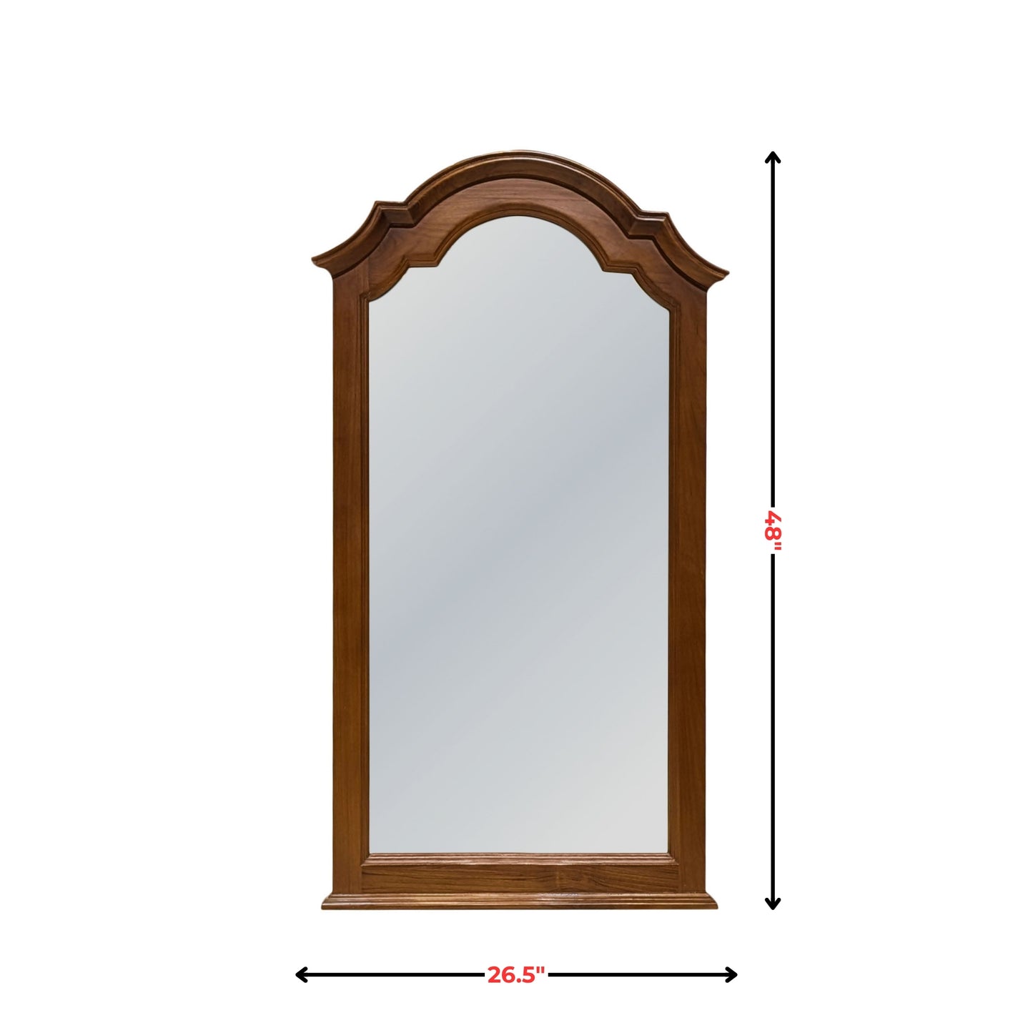 Classic Arch Top Wooden Mirror