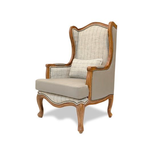 Classic Carved High Back Armchair