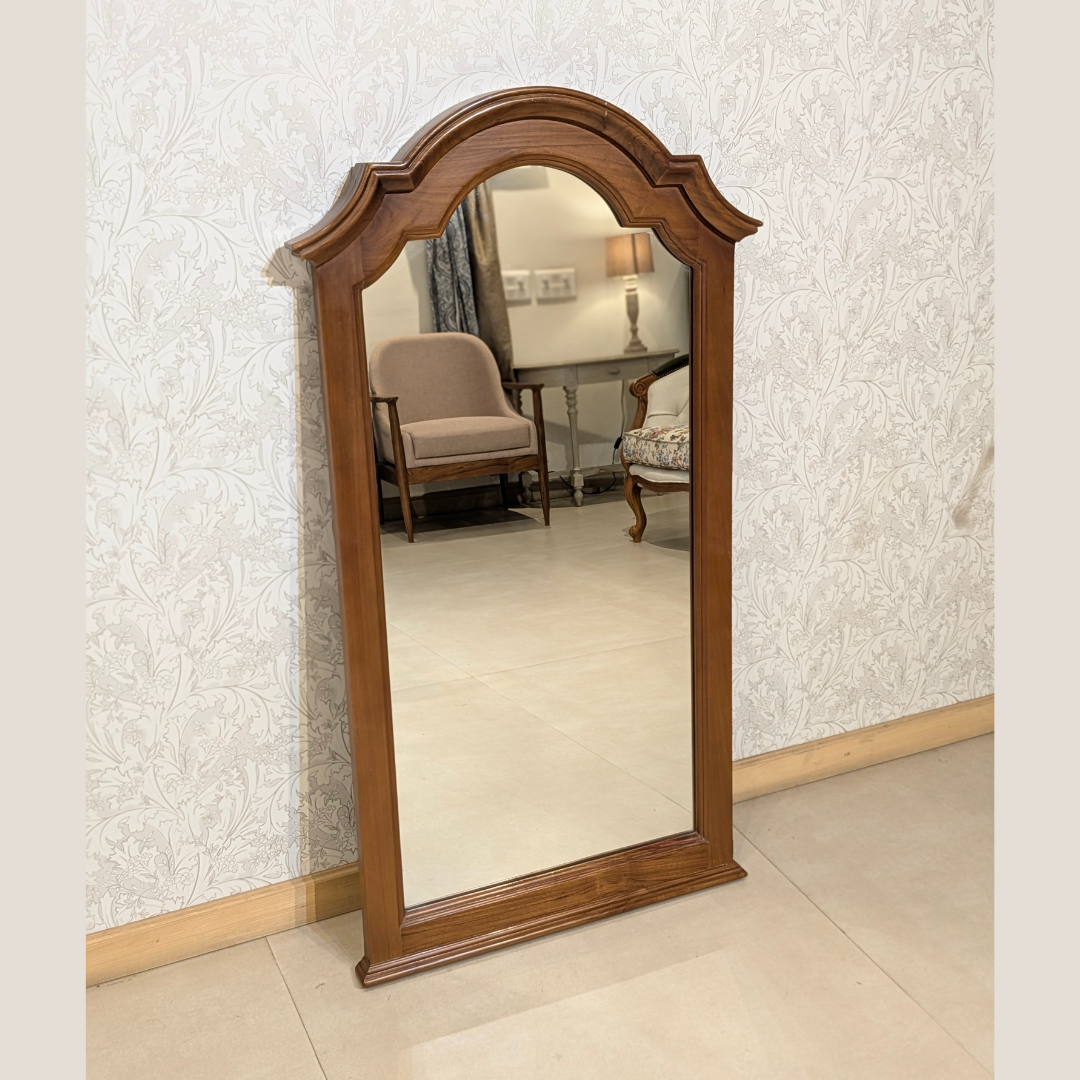 Classic Arch Top Wooden Mirror