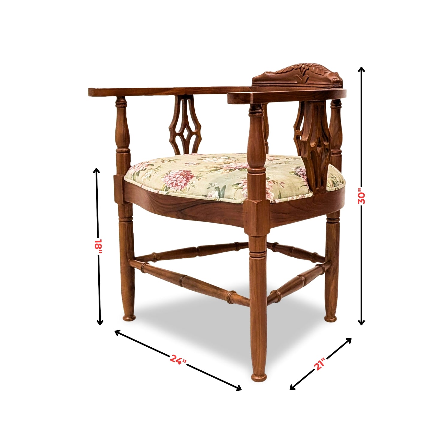 Handcrafted Vintage Barrel Armchair