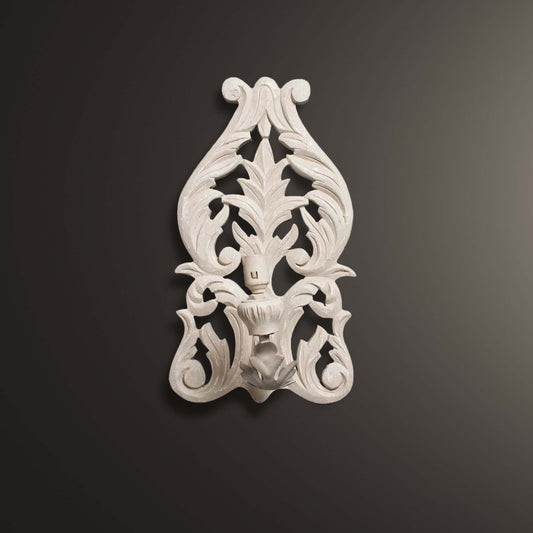 Scroll Carved Wall Sconce Lamp