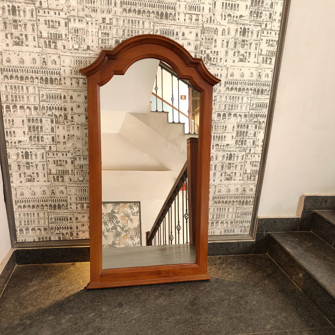 Classic Arch Top Wooden Mirror