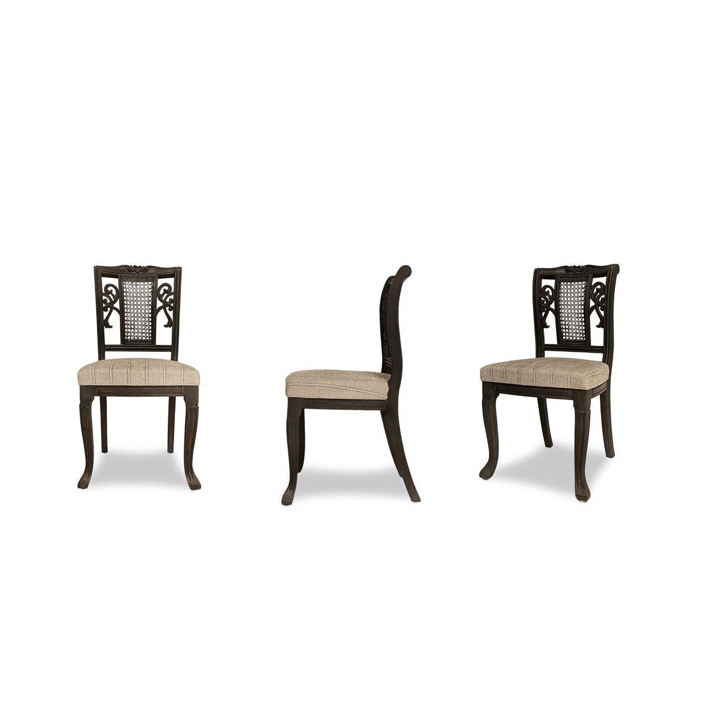Vienna Floral Cane Dining Chair