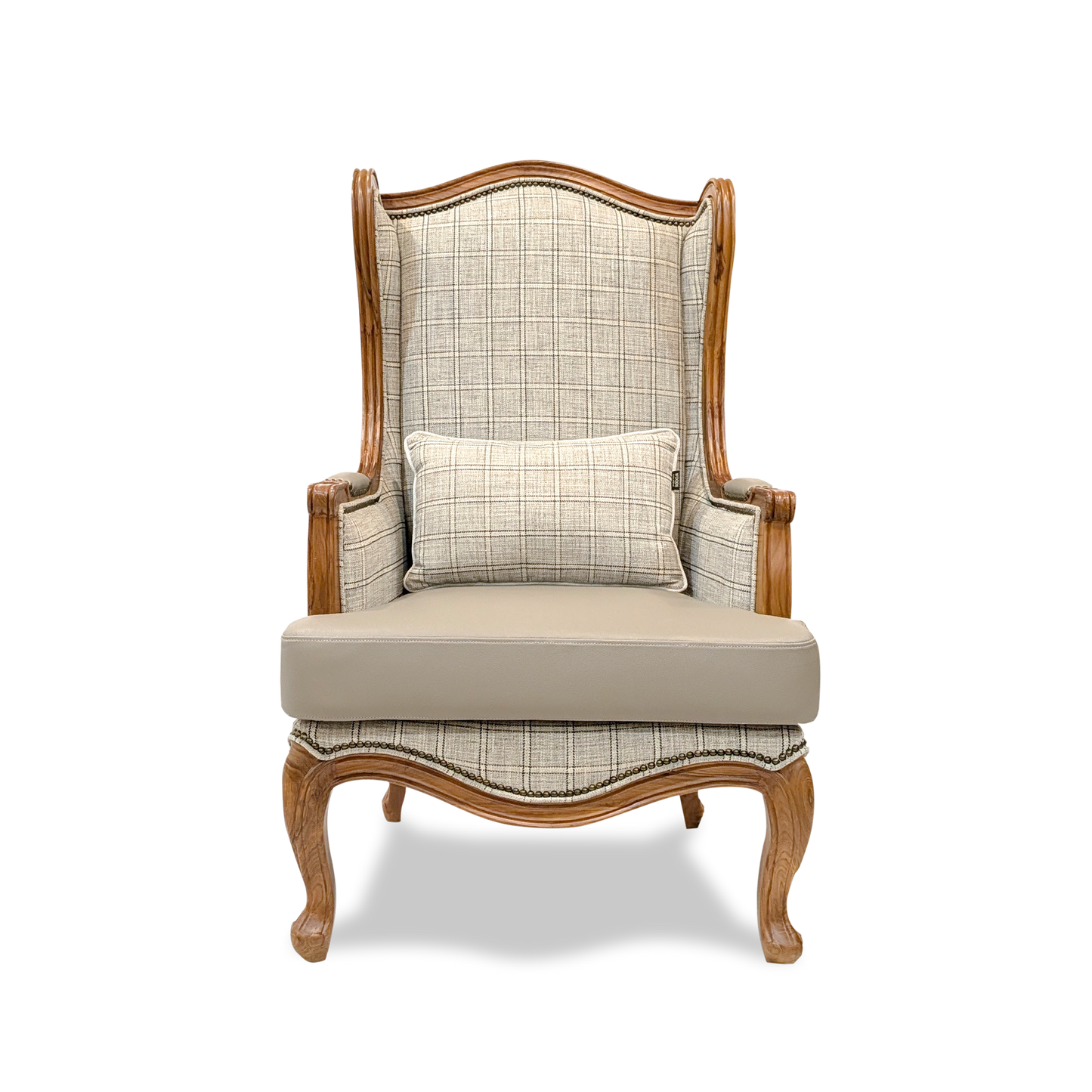 Classic Carved High Back Armchair