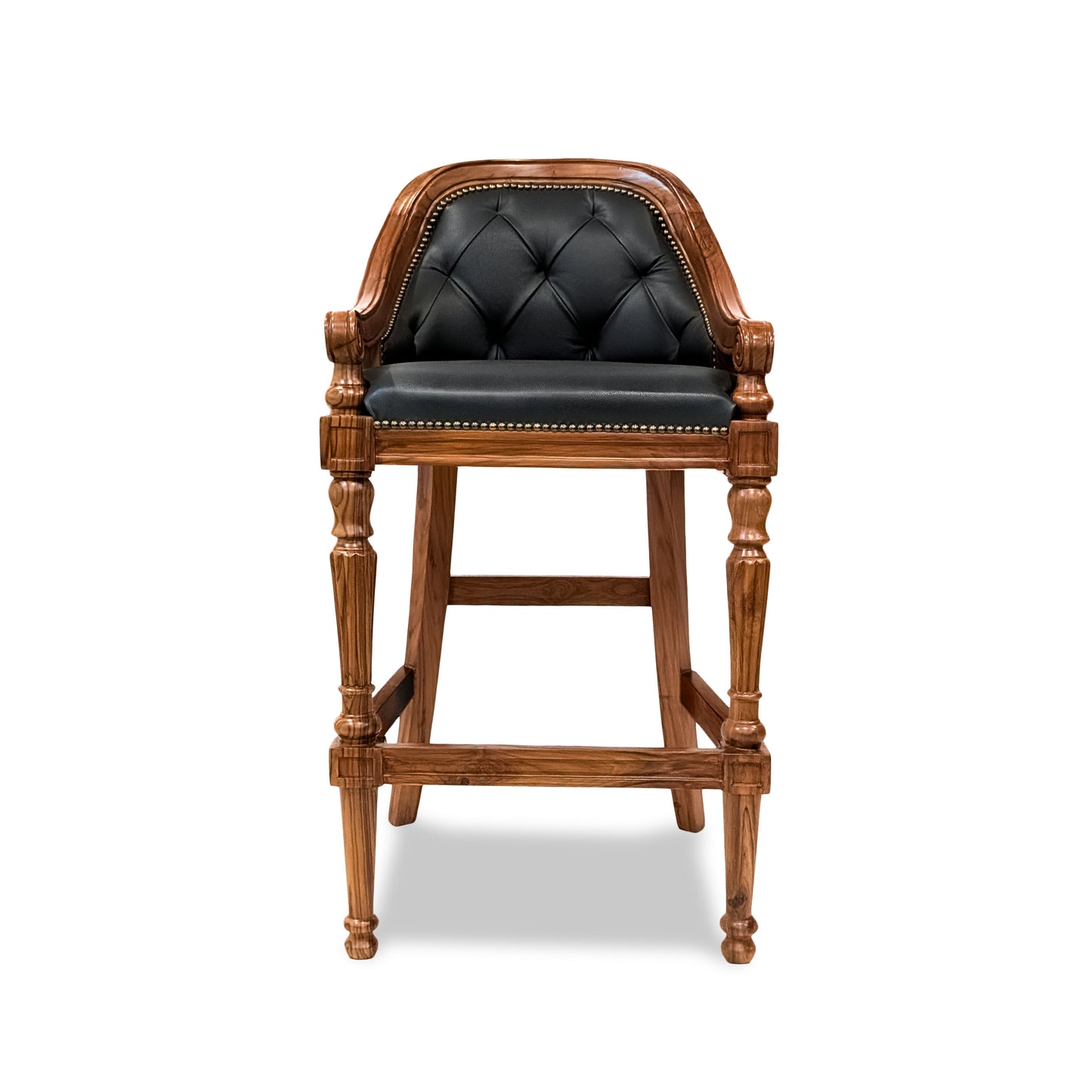 Colonial Barrel Back Bar Chair