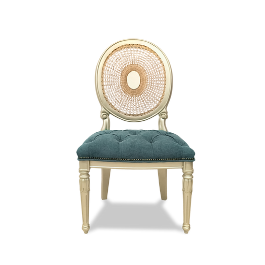 Vintage Gilta Cane Round-back Chair