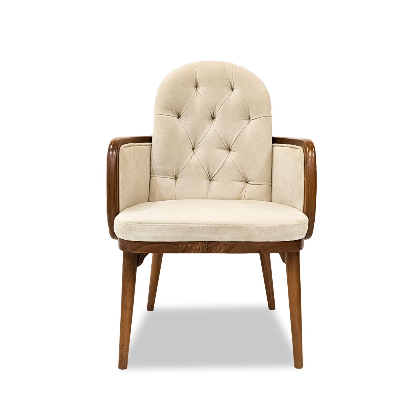 Modern Tufted Leather Armchair