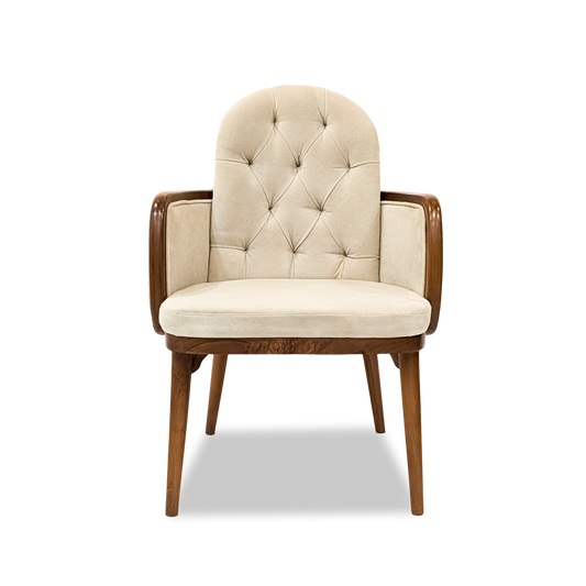 Modern Tufted Leather Armchair