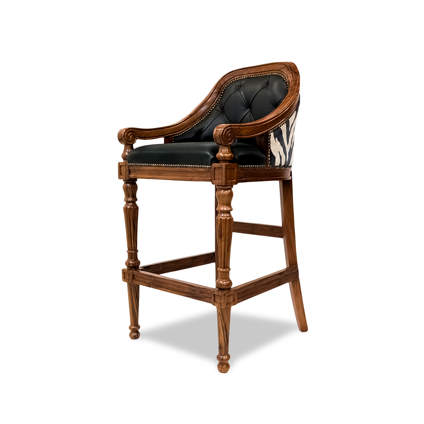 Colonial Barrel Back Bar Chair