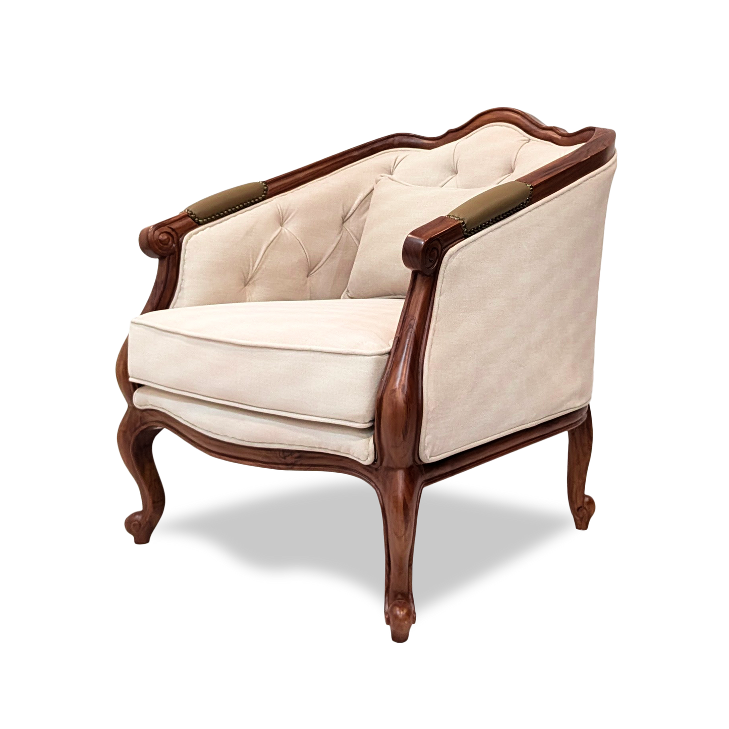 Eleanor Curved-Back Accent Chair