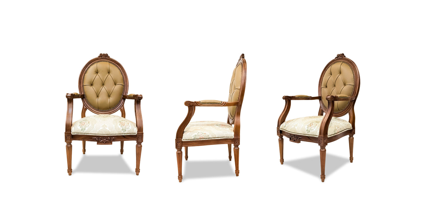 Classic French Rose Armchair