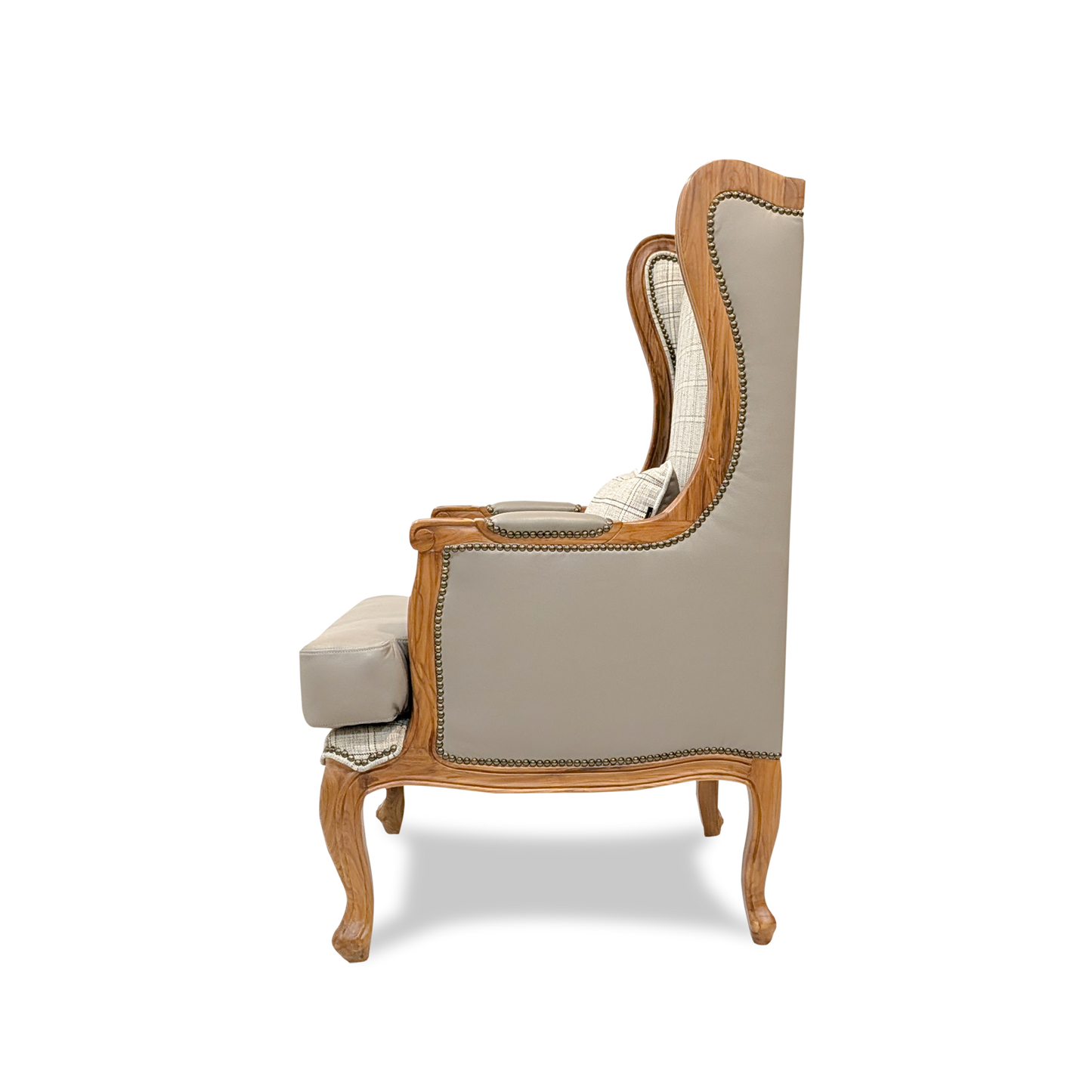 Classic Carved High Back Armchair