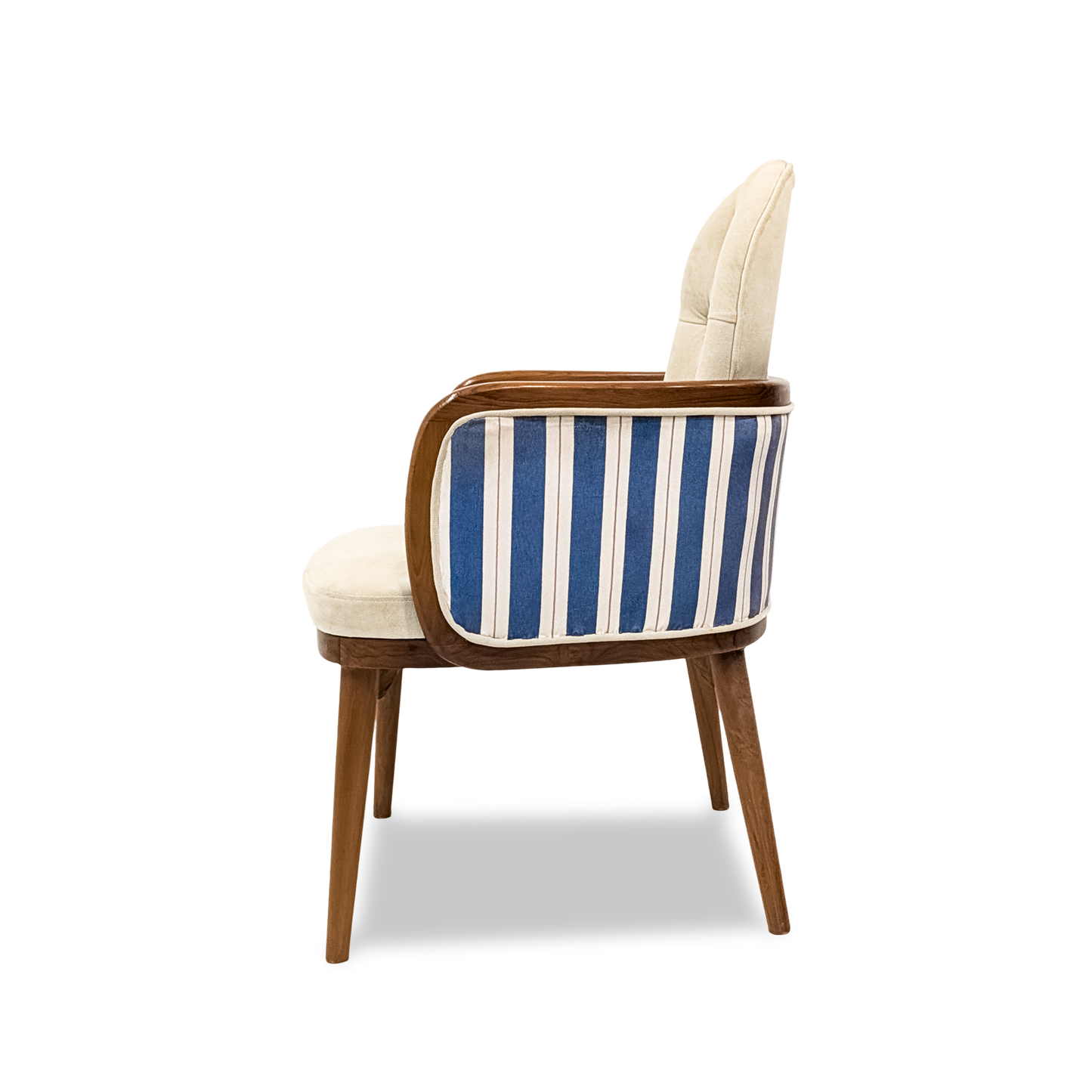 Modern Tufted Leather Armchair