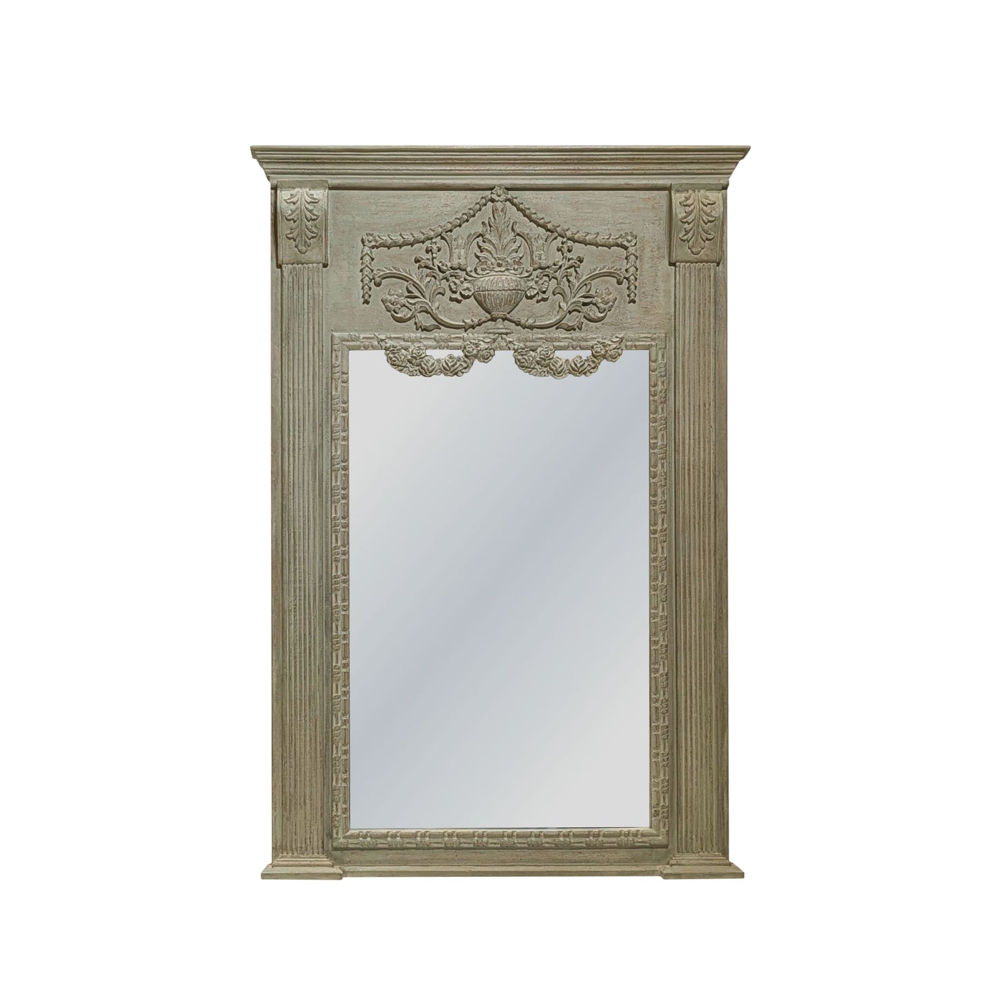 Neoclassical Carved Wood Wall Mirror