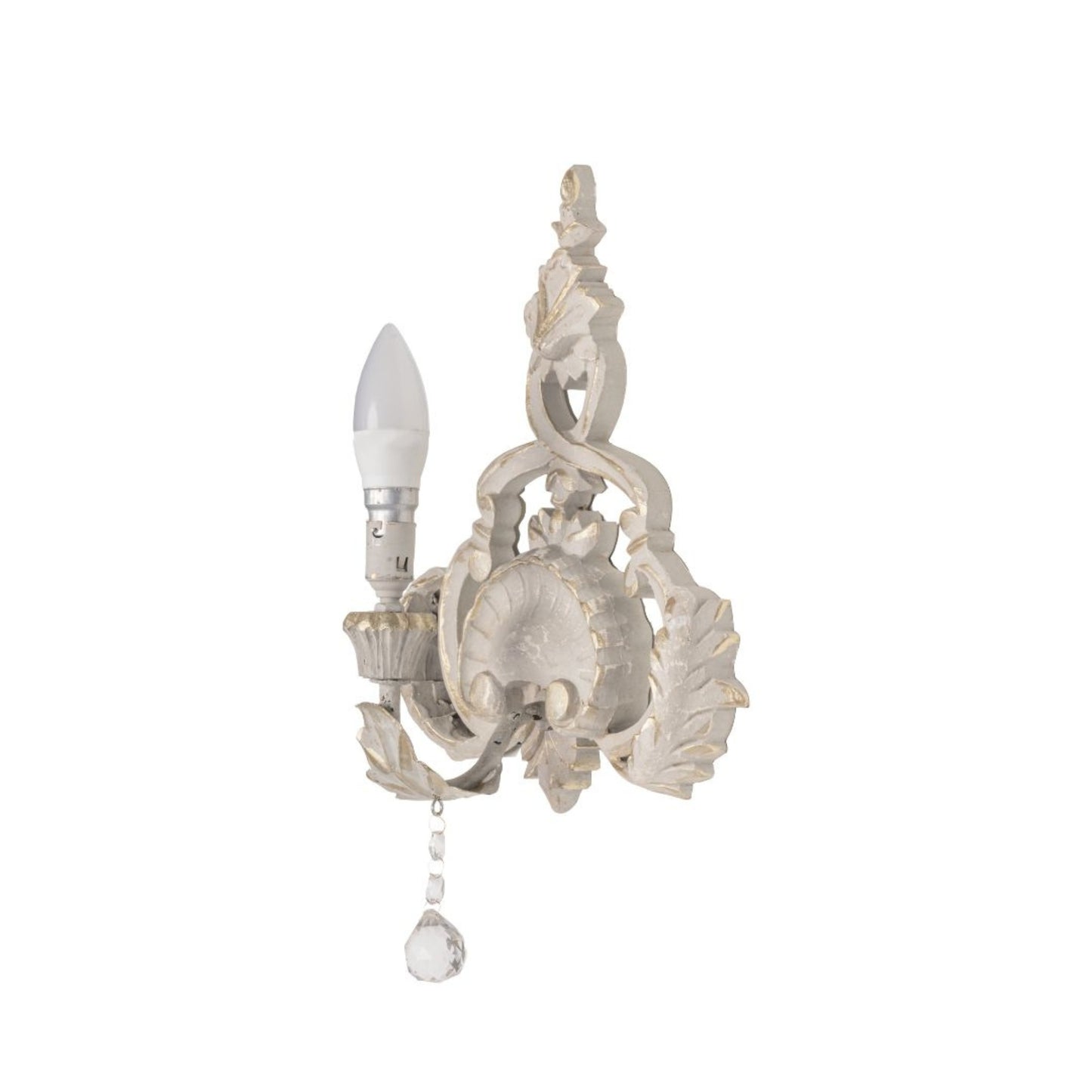 Shell Crystal Drop Sconce Lamp